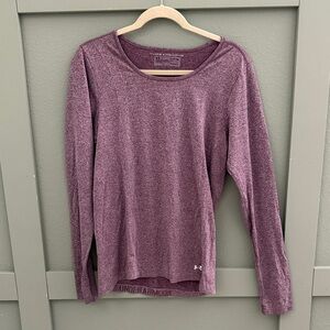 Under Armour Threadborne Women's Heathered Purple Shirt - XL